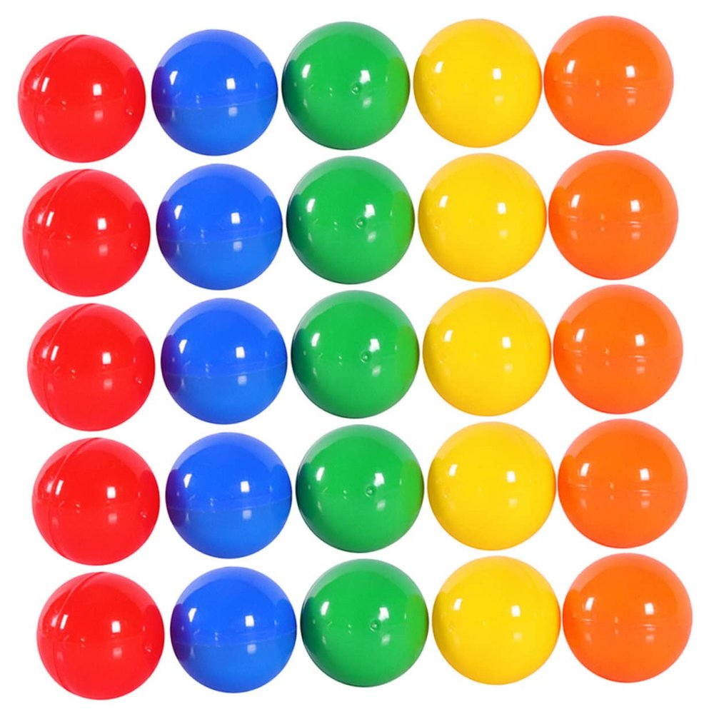 Homoyoyo 50pcs Balls Small Bingo Balls Portable Game Balls for Party Bright Colorful Raffle Balls