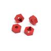 4Pcs Metal 14mm Wheel Hex Adapter for 1/10 for Arrma SENTON VORTEKS Typhon Big Rock Granite RC Car Upgrade Parts(Blue) view 4