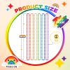 100PCS Pride Beads Necklaces Bulk, 33" 7mm Pride Beads Stuff, LGBTQ Metallic Rainbow Beaded Necklace, Pride Accessories for Women Men Parade Throw, Gay Lesbian Pride Month Party Favors (6 Colors) view 2