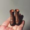 1/12 Scale Female Figure Shoes Martin Boots Model for 6-inches Action Figure Body Doll, 1/12 Action Figure Female Punk Biker Short Boots Thick Bottom Shoes Match Accessory (Brown) view 2