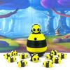 12Pcs 3D Printed Bees with Hive Egg, Articulated Bumble Bees Fidget Toys, Tiny Animal Insects Fidget ADHD Autism Toy - AMBEES-12X view 2