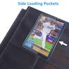128Pockets Toploader Binder Holds Top Loaders, 4-Pocket Top Loaders Binder Album, Toploader Card Binder for 3" x 4" Rigid Card Holders, Ringless Toploader Storage Folder (Black) view 2