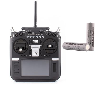 RadioMaster TX16S MKII V4.0 16CH 2.4G Hall Gimbals ELRS 4in1 Transmitter Remote Control Support EDGETX OPENTX (ELRS Mode 2 with 18650)