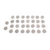 30pcs Metal Round Pacifier Clips for Toddler Prevention Electroplated Stainless Steel Suspender Clips for Teething view 1