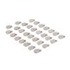 30pcs Metal Round Pacifier Clips for Toddler Prevention Electroplated Stainless Steel Suspender Clips for Teething view 2