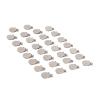 30pcs Metal Round Pacifier Clips for Toddler Prevention Electroplated Stainless Steel Suspender Clips for Teething view 3