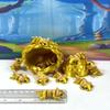 10pcs 3D Printed Axolotl with Eggs, Articulated Gold Fidget Axolotl, Tiny Mini Animal Gift Idea, Birthday Party Decorations, MA001-GOLD-GE view 3
