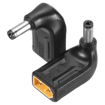 MECCANIXITY 2 Pack XT60 Adapter XT60 Male to DC5521 Male Up Bend 5.5x2.1mm