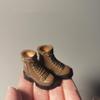 1/12 Scale Female Figure Shoes Martin Boots Model for 6-inches Action Figure Body Doll, 1/12 Action Figure Female Punk Biker Short Boots Thick Bottom Shoes Match Accessory (Coffee) view 2