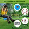 Dollate 180FT Zipline for Backyard Kids and Adults: Up to 400 lbs, Quick Tighten Zip Lines with Updated Removable Design Trolley,Seat,Spring Brake,Heavy Duty Ratchet Straps view 3