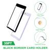 10-Pack Black Border Magnetic Card-Holder - 35pt One Touch Card Holder, Magnetic Card Case, Card Protector for Game, Baseball Sports Cards, Fit for Standard Cards Storage and Display view 3