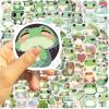 100 Pcs Cute Frog Stickers, Funny Cartoon Aesthetic Decals for Teens Adult, Bulk Waterproof Stickers for Water Bottle Laptop Scrapbook,Journal and Cards,Frog Party Favors (Green) view 3
