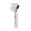 YONEOKA RIBBON Japanese Graduation Ceremony Ribbon Badge () - Elegant Rose-Shaped Rosette (White) view 2