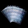 100 Pcs Photocard Sleeves Love Heart-Shape Laser Flashing Card Sleeves Trading Cards Sleeve Holographic Foil Protective Cover Foil Card Protective Sleeve 65x90mm view 1