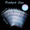 100 Pcs Photocard Sleeves Love Heart-Shape Laser Flashing Card Sleeves Trading Cards Sleeve Holographic Foil Protective Cover Foil Card Protective Sleeve 65x90mm view 2