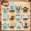 12 Pcs Cowboy Baby Shower Decorations a Little Cowboy Is on the Way Honeycomb Centerpieces Western Baby Shower Decorations Western Table Topper Table Decoration for Birthday Party Favors view 2