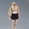 1/6 Scale Female Clothes Short Jacket with Hat & Skirt Clothing Model for 12-inches Action Figure Body, Fashional Short Coat 1/6 Girl Clothing Costume Outfit (Khaki Jacket) view 1