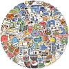 100 Pcs Cute Animal Small Stickers, Funny Cartoon Animal Hostel Aesthetic Decals for Teens Adult, Bulk Vinyl Waterproof Stickers for Water Bottle Laptop Scrapbook Skateboard,Journal,Guitar (Colourful) view 2
