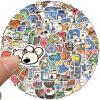 100 Pcs Cute Animal Small Stickers, Funny Cartoon Animal Hostel Aesthetic Decals for Teens Adult, Bulk Vinyl Waterproof Stickers for Water Bottle Laptop Scrapbook Skateboard,Journal,Guitar (Colourful) view 3