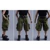 1/12 Scale Male Clothes, Workwear Pants with Belt Action Figure Clothing Accessory for 6-inches Action Figure Body, Man Action Figure Bottom Match Pants Trousers Costume Outfit (Green with Belt) view 3