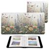 Kigai Butterfly Wildflower Photo Album Self Adhesive Scrapbook Album DIY Photo Album Book Leather Cover Picture Album with 20 Adhesive Sheets, 11.8x24x0.8 inch view 2
