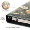 Kigai Butterfly Wildflower Photo Album Self Adhesive Scrapbook Album DIY Photo Album Book Leather Cover Picture Album with 20 Adhesive Sheets, 11.8x24x0.8 inch view 4