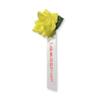 YONEOKA RIBBON Japanese Graduation Ceremony Ribbon Badge () - Elegant Rose-Shaped Rosette (Yellow) view 2