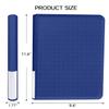 128Pockets Toploader Binder Holds Top Loaders, 4-Pocket Top Loaders Binder Album, Toploader Card Binder for 3" x 4" Rigid Card Holders, Ringless Toploader Storage Folder (Blue) view 4