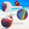 31Inch Colorful Rainbow Pocket Kite, Easy Flyer Kite with Long Tail and String Line, Not Need to Assemble, Beach Game and Outdoor Activity for Beginners, Kids and Adults(Style 1) view 3