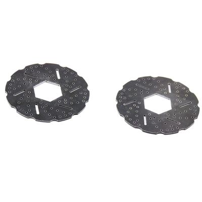 MIVHQYBU 2 Carbon Fiber Brake Discs Compatible with 1/5 Scale Buggy Front Hydraulic Brake System Compatible Replacement Parts