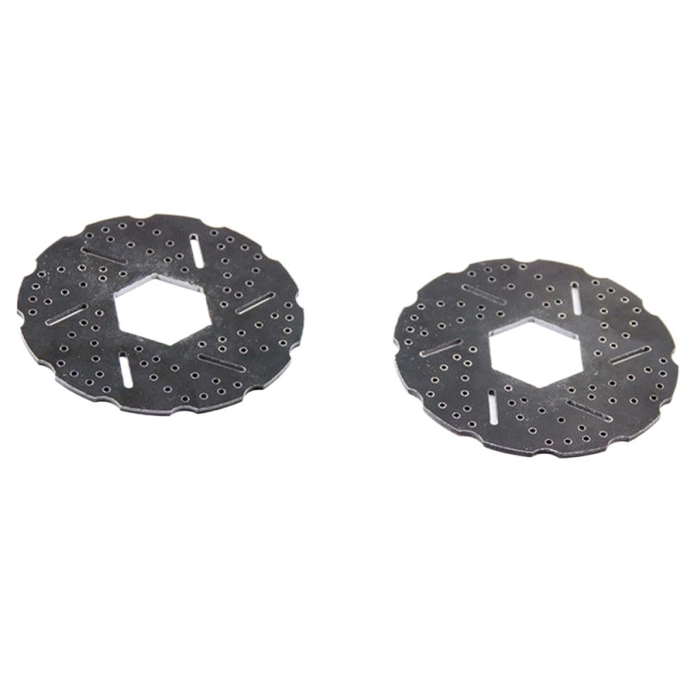 MIVHQYBU 2 Carbon Fiber Brake Discs Compatible with 1/5 Scale Buggy Front Hydraulic Brake System Compatible Replacement Parts