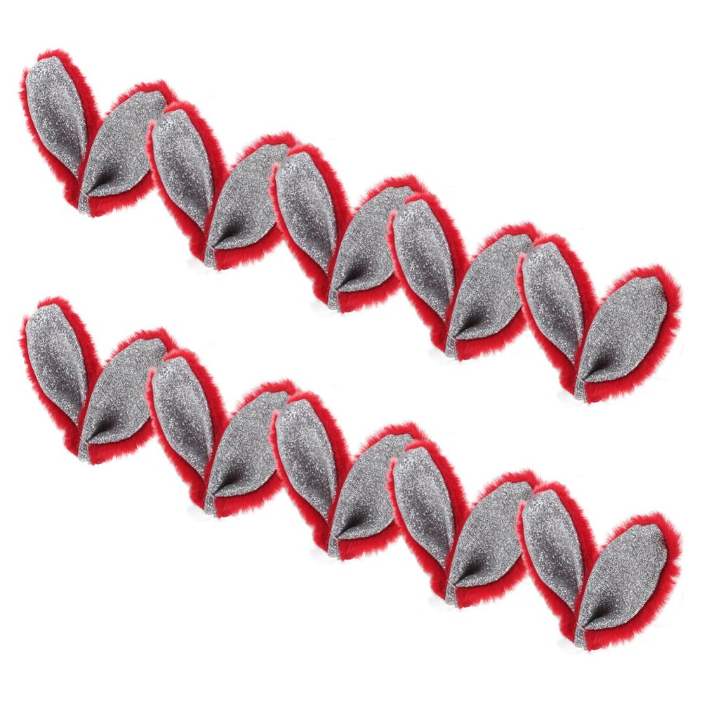 HOLIDYOYO 10pcs Bunny Ears Hair Clip Accessories for Easter Crafts Cute Ear Headband Decoration for Girls and Hair Styling
