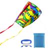 31Inch Colorful Rainbow Pocket Kite, Easy Flyer Kite with Long Tail and String Line, Not Need to Assemble, Beach Game and Outdoor Activity for Beginners, Kids and Adults(Style 3) view 1