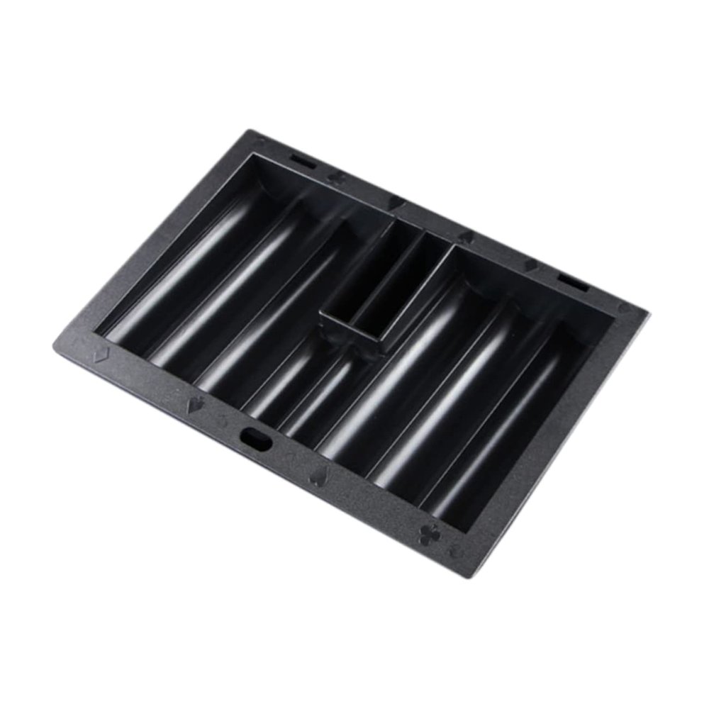 Homoyoyo Poker Table Chip Tray Plastic Poker Chips Storage Poker Chip Accessories Thick Easy to Organize