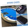 Homoyoyo Poker Table Chip Tray Plastic Poker Chips Storage Poker Chip Accessories Thick Easy to Organize view 3