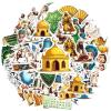 100Pcs Cartoon Islamic Stickers, Waterproof Islamic Sticker for Water Bottle Laptop Phone Cases Planner Skateboard Luggage Helmet Party Favor Decor, Ideal for Adults Teens Teacher Rewards C1712 view 1