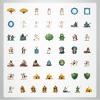 100Pcs Cartoon Islamic Stickers, Waterproof Islamic Sticker for Water Bottle Laptop Phone Cases Planner Skateboard Luggage Helmet Party Favor Decor, Ideal for Adults Teens Teacher Rewards C1712 view 4