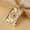 DYFUHO Tarot Card The Wheel of Fortune Major Arcana Tarot,Miraculous Medallion Amulet Talisman Tarot Necklace view 4