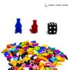 BoardGameSet 10PCS BoardGameSet Bear Figures | Board Games Pieces & Replacements, Red view 2