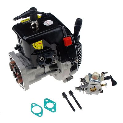 Ecoyin 26CC 2-Stroke 4 Bolt Engine Motor with Carburetor Kit for 1/5 for 1/5 HPI ROFUN ROVAN KM Baja LOSI 5IVE T FG GoPed RedCat RC Car Models