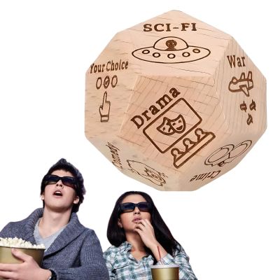 Food Decision Dice, Gifts for Him Her Couples Gift Ideas Food Dice Games Date Night Dice Couples Gift for Him Her Dinner Decider Dice for Birthday Boyfriend Girlfriend Men Women (12 Movies)