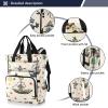 GUIJI Ship's Pattern Diaper Bag Backpack, Large Capacity Diaper Bag Multifunctional Baby Bag for Mommy Travel Backpack view 2