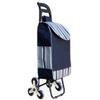DWNARTS Shopping Trolley, Lightweight with No Noise Rubber Tri-Wheels Folding Shopping Cart Stair Climbing Cart view 1