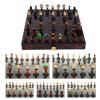 15.7-inch Travel Chess Set, Chinese Chess Set with Folding Chess Board and Storage Box -32 Resin Figurines, Collectible Business Gift (Deluxe) view 3