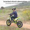 feneihe 49cc Gas Kids Dirt Bike with Dual Disc Brakes,2-Stroke Gas Motorcycle for Kids 8-14 with Max Speed 30KM/H,Gas Power Pocket Rocket Bike with Front Rear Disc Brakes, Mini Motorcycle Max Load 33 view 4