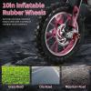 feneihe 50cc Kids Dirt Bike,New Upgraded 2-Stroke Off-Road Mini Bike with Front & Rear Disc Brake,Max Load 330 Lbs,Gas Power Dirt Bikes for Kids 8-14,Mini Dirt Bike with Max Speed 40km/H Best Gift fo view 4