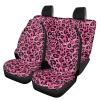 Beauty Collector Pink Leopard Print Car Seat Covers Novelty Front Seats Rear Bench Vehicle Seat Protector view 1