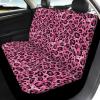 Beauty Collector Pink Leopard Print Car Seat Covers Novelty Front Seats Rear Bench Vehicle Seat Protector view 3
