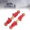 1:14 RC Vehicle Steering Rods Aluminum Alloy Adjustable Metal Servo Link Pull Rods Upgrade Kits for 14209 14210, Red view 2
