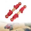 1:14 RC Vehicle Steering Rods Aluminum Alloy Adjustable Metal Servo Link Pull Rods Upgrade Kits for 14209 14210, Red view 3